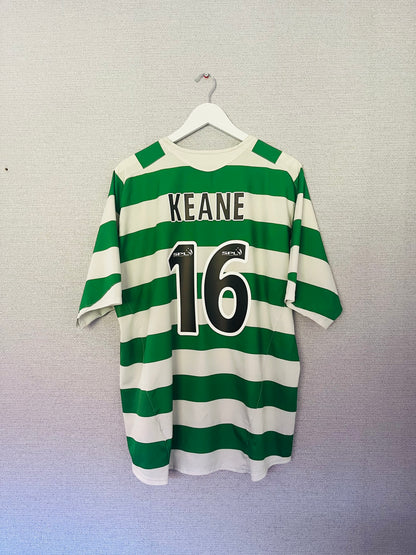 Glasgow Celtic home football shirt 2005/06 Keane XL