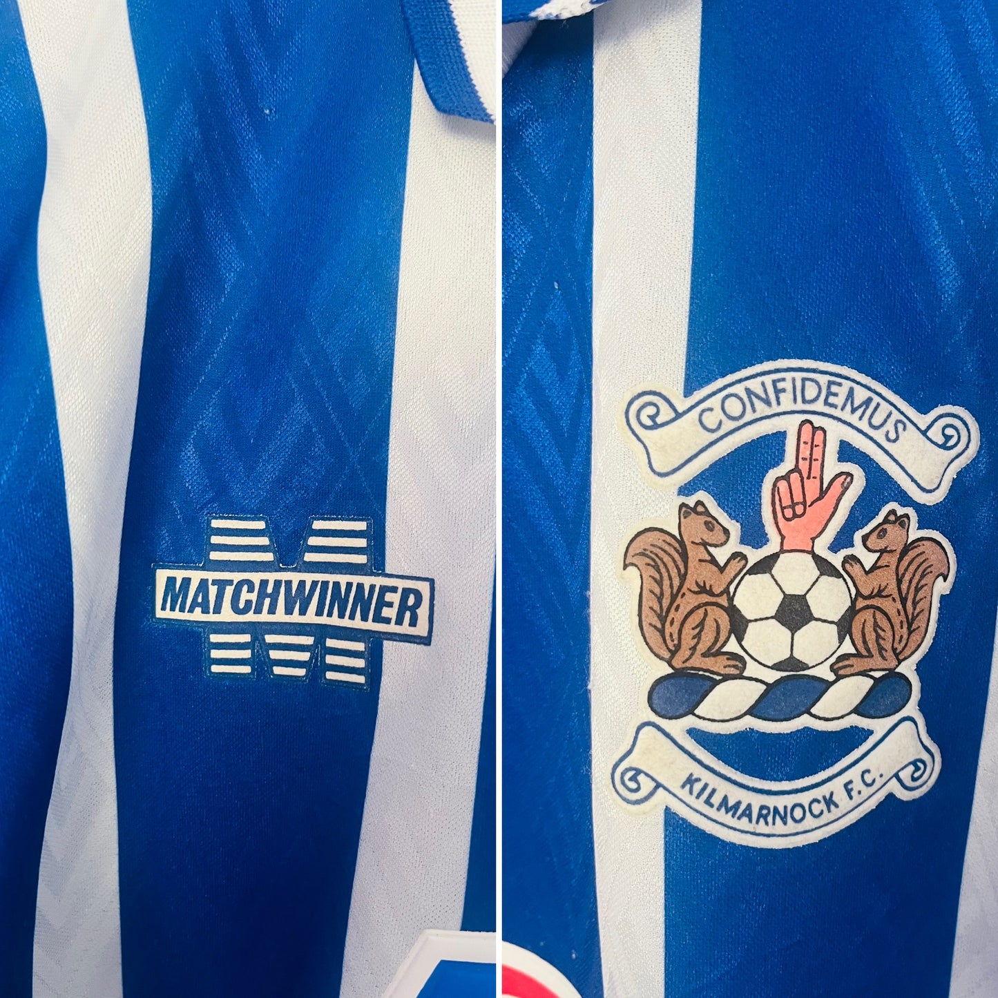 Kilmarnock home football shirt 1994/95 Medium