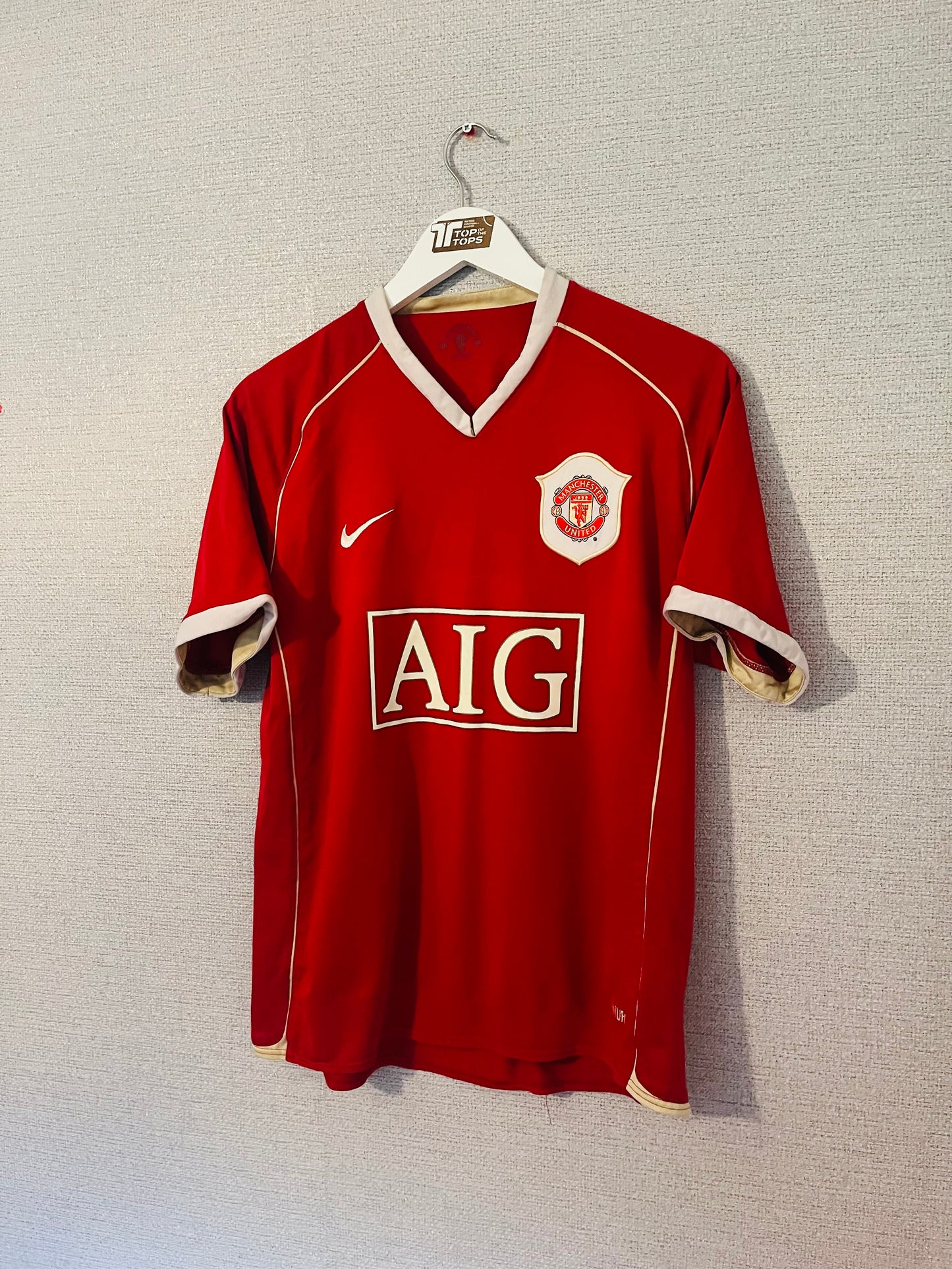 Manchester United home football shirt 2006/07 Solskjaer Medium