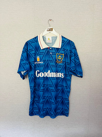 Portsmouth home football shirt 1991/93 Medium