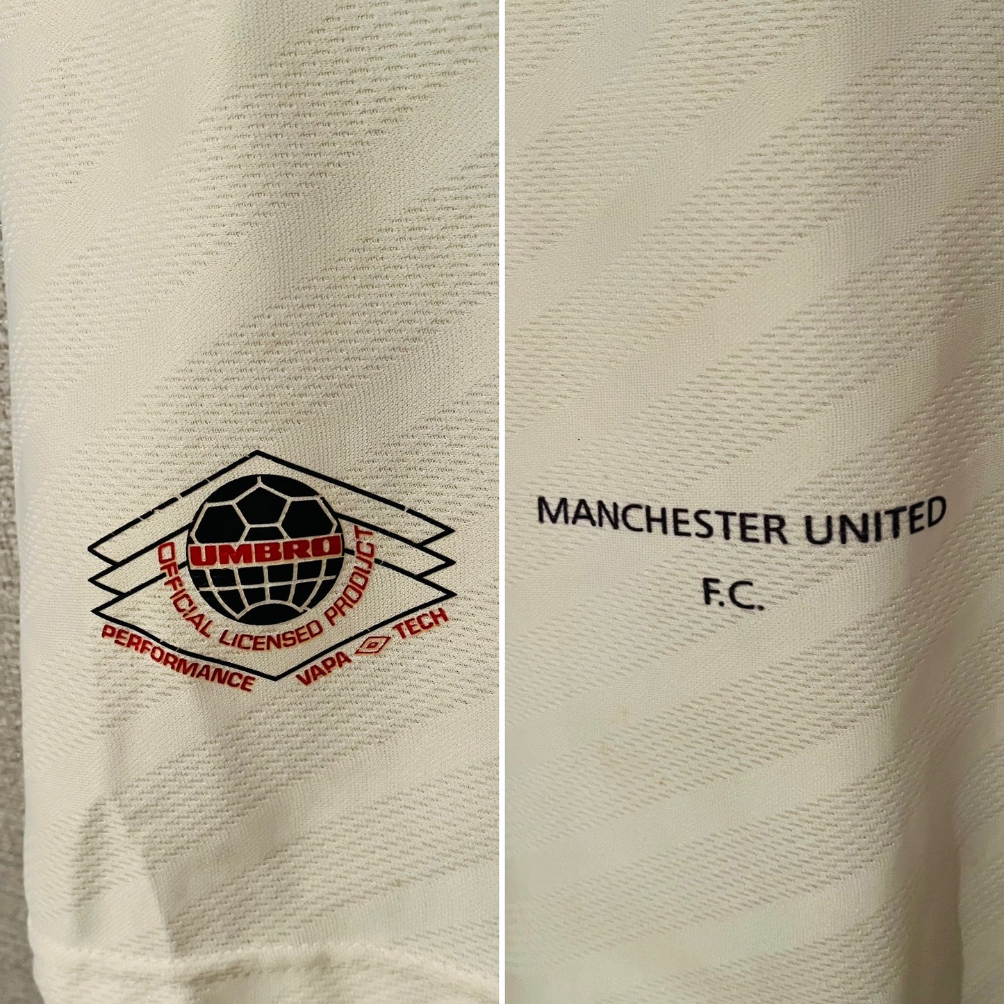 Manchester United away football shirt 1996/96 Keane XL