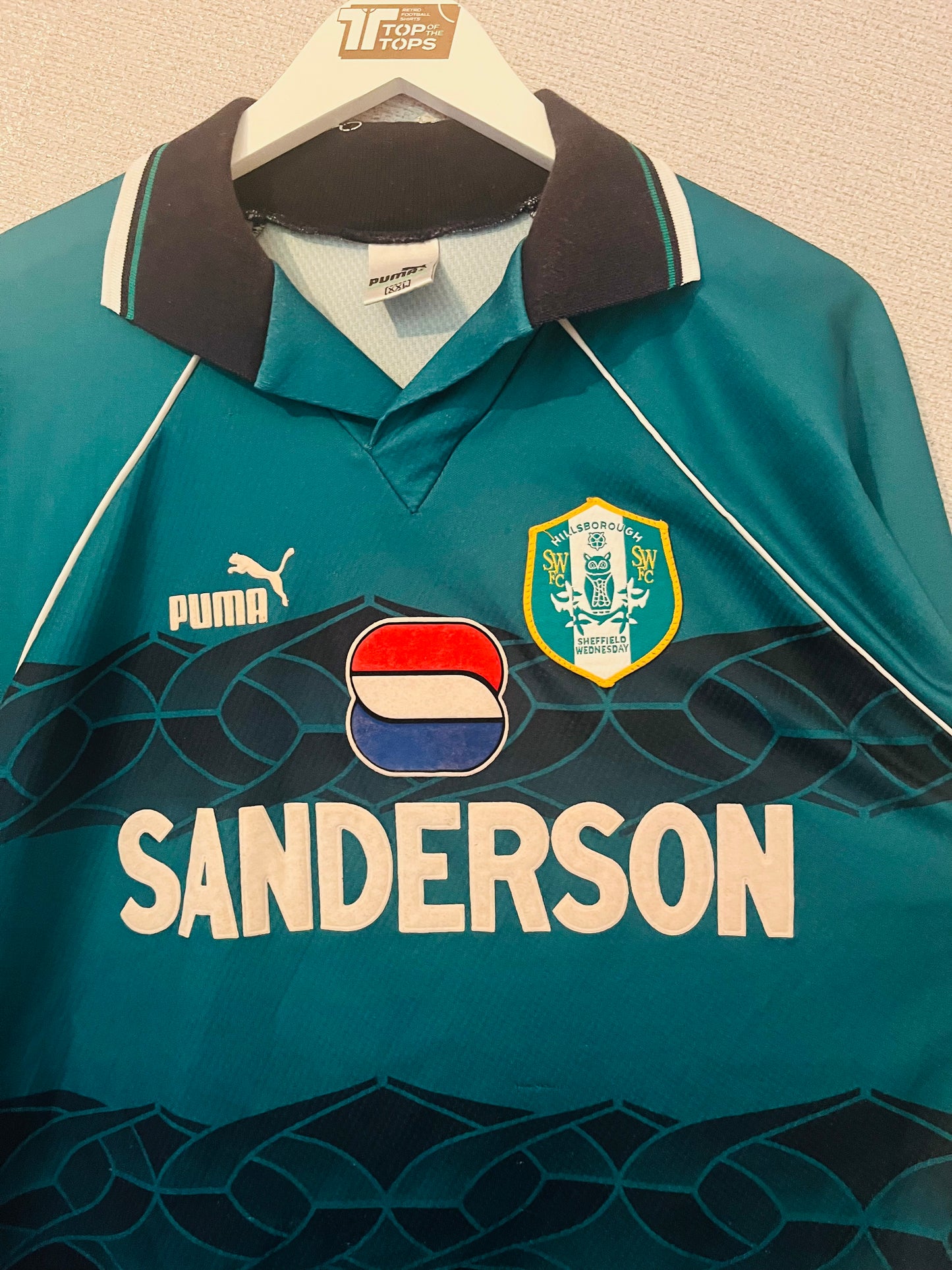 Sheffield Wednesday away football shirt 1995/97 Petrescu XXL