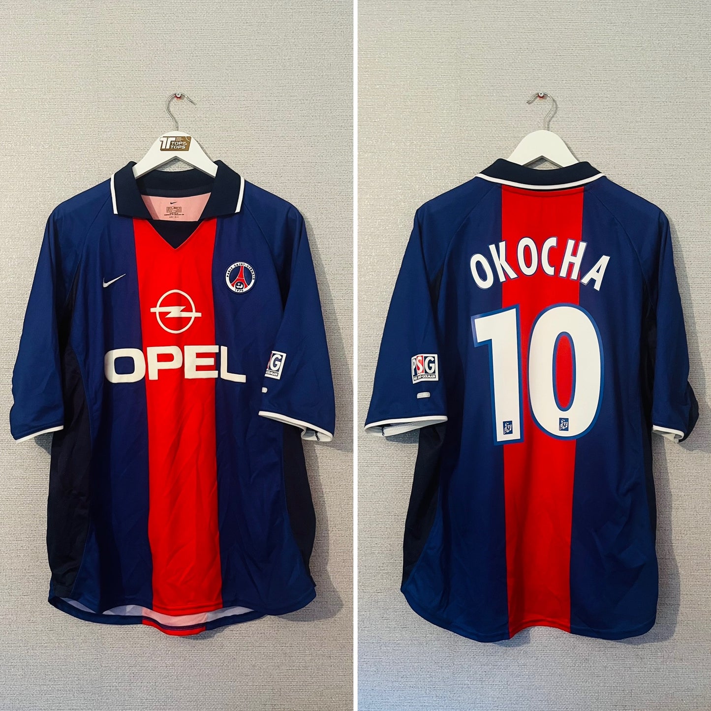 PSG home football shirt
2000/01 Okocha XL