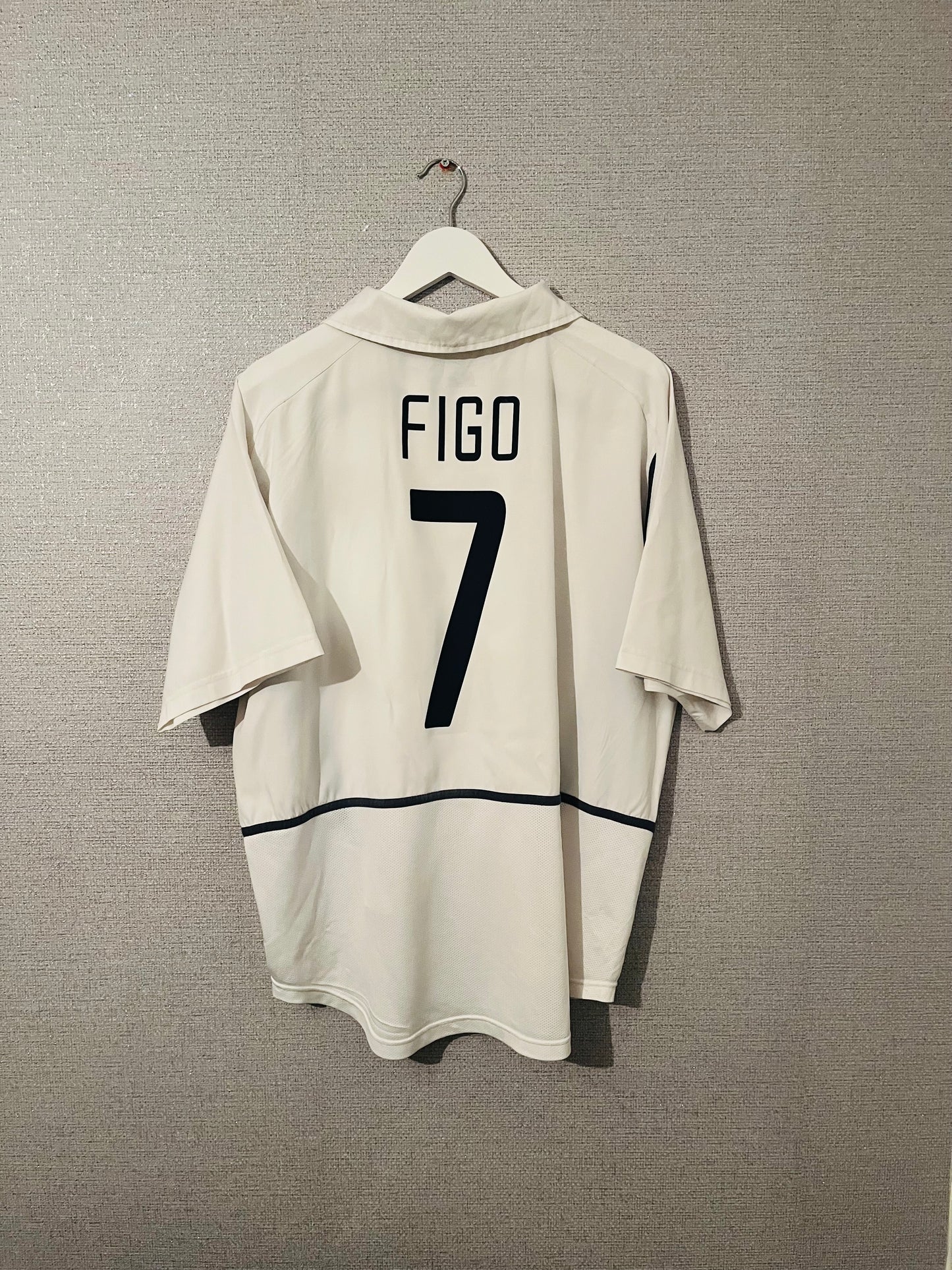 Portugal away football shirt 2002/04 Figo XL