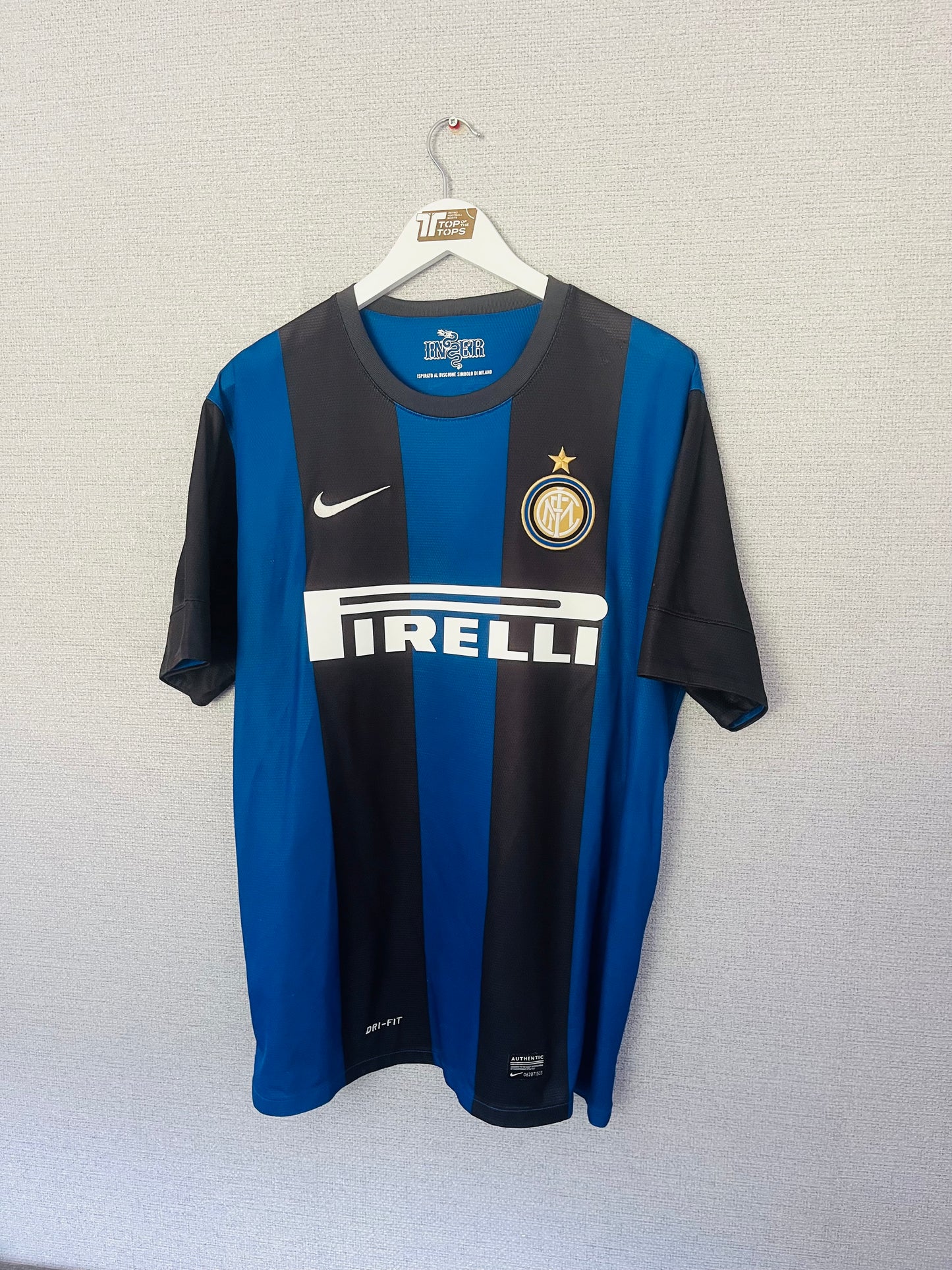 Inter Milan home football shirt 2012/13 Zanetti XL