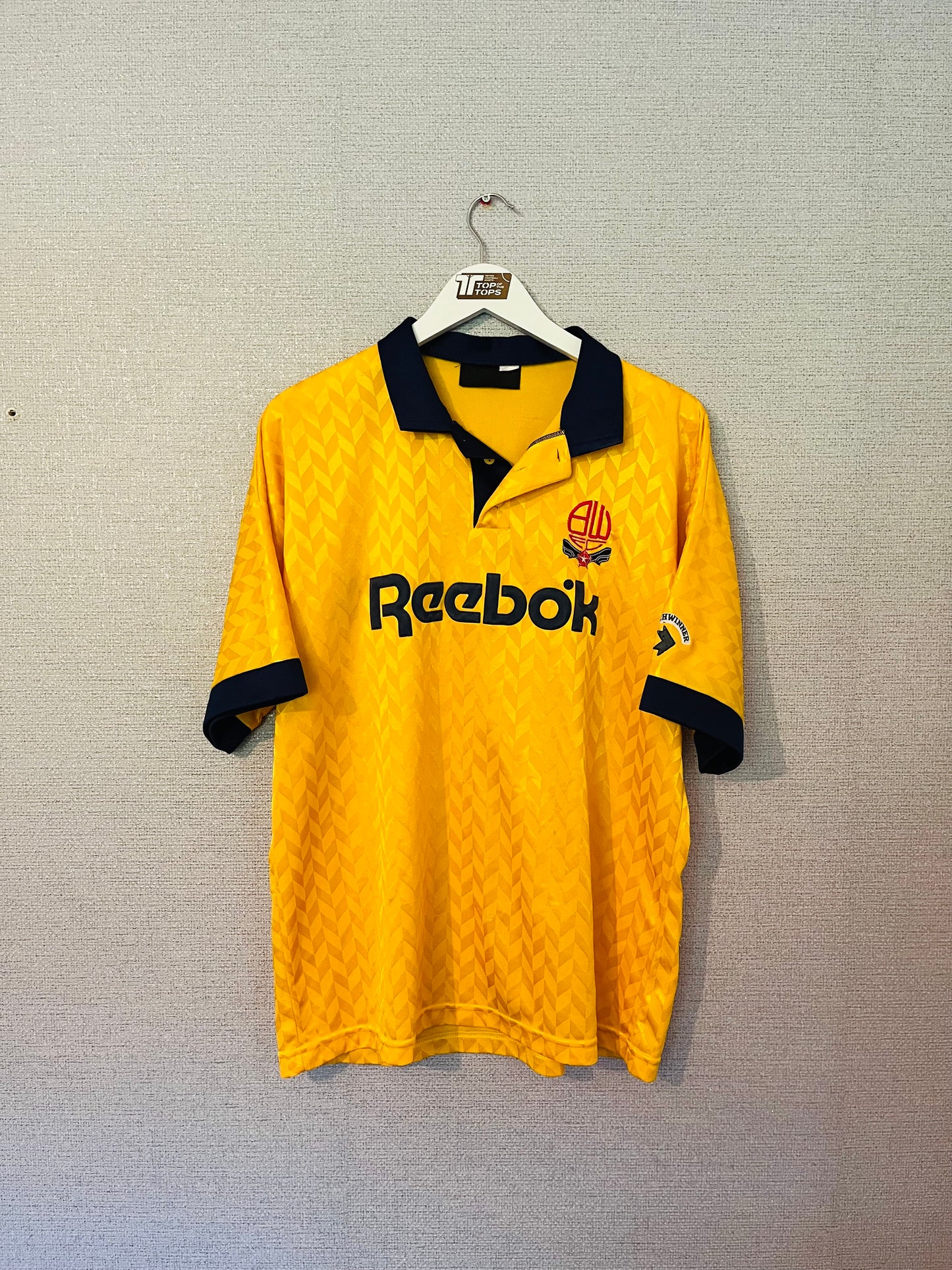 Bolton Wanderers third football shirt 1990/92 XL