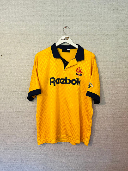 Bolton Wanderers third football shirt 1990/92 XL