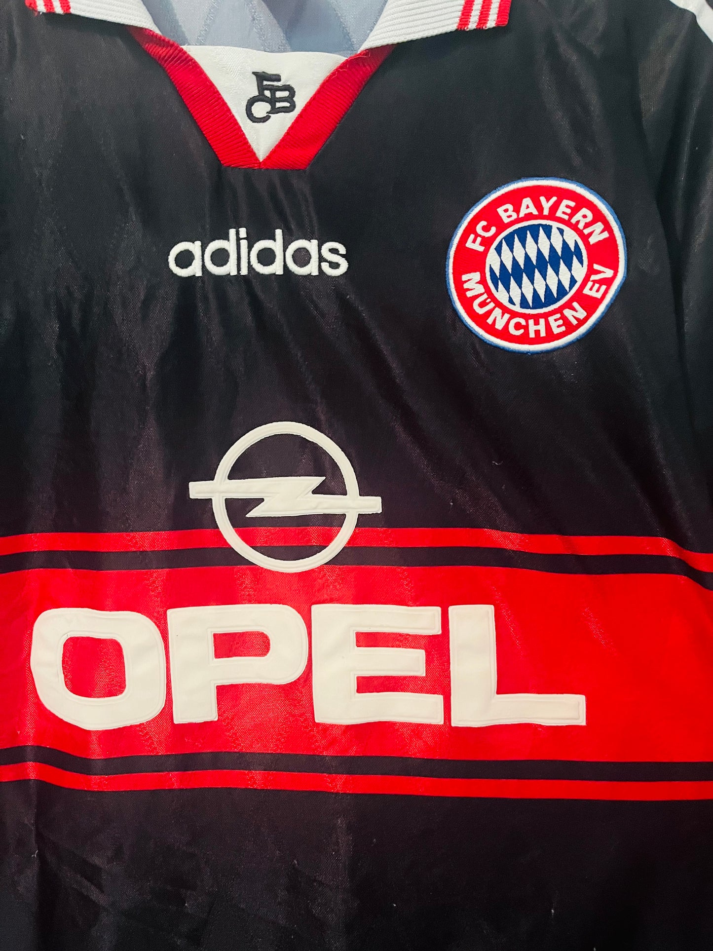 Bayern Munich home football shirt 1997/98 Effenberg XXL