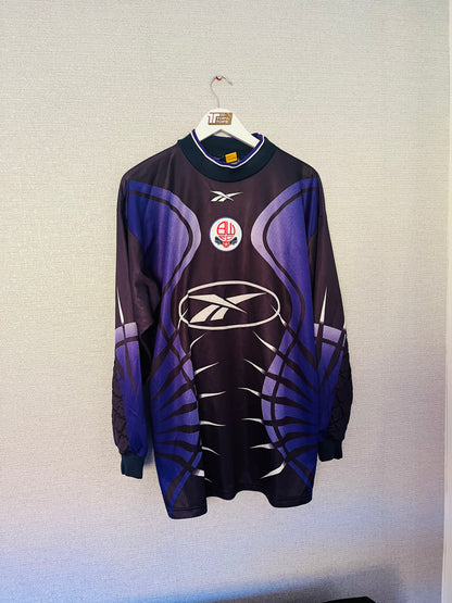 Bolton Wanderers goalkeeper football shirt 1998/99 Large