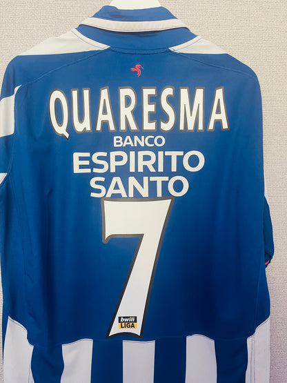 FC Porto home football shirt 2007/08 Quaresma XL