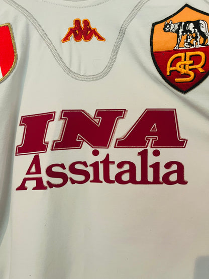 Roma away football shirt 2001/02 Montella Small