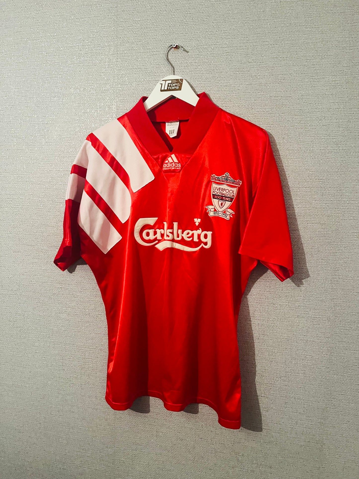 Liverpool home football shirt 1992/93 Centenary Large
