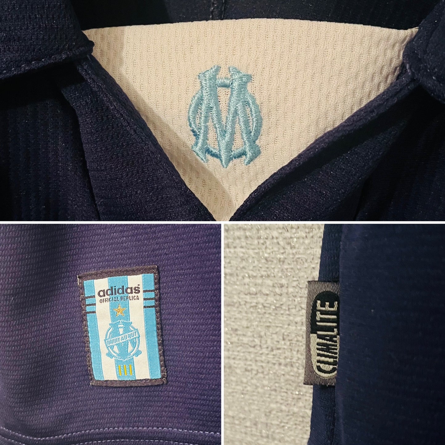 Marseille away football shirt 1999/2000 Ravanelli Large