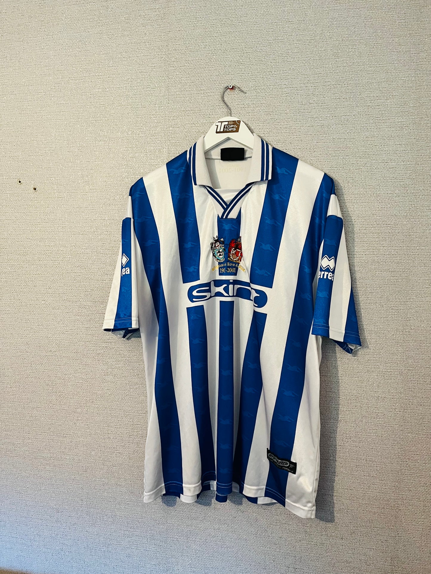 Brighton and Hove Albion home football shirt 2000/02 XXXL
