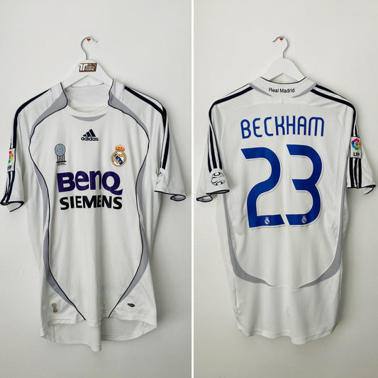 Real Madrid home football shirt 2006/07 Beckham Medium