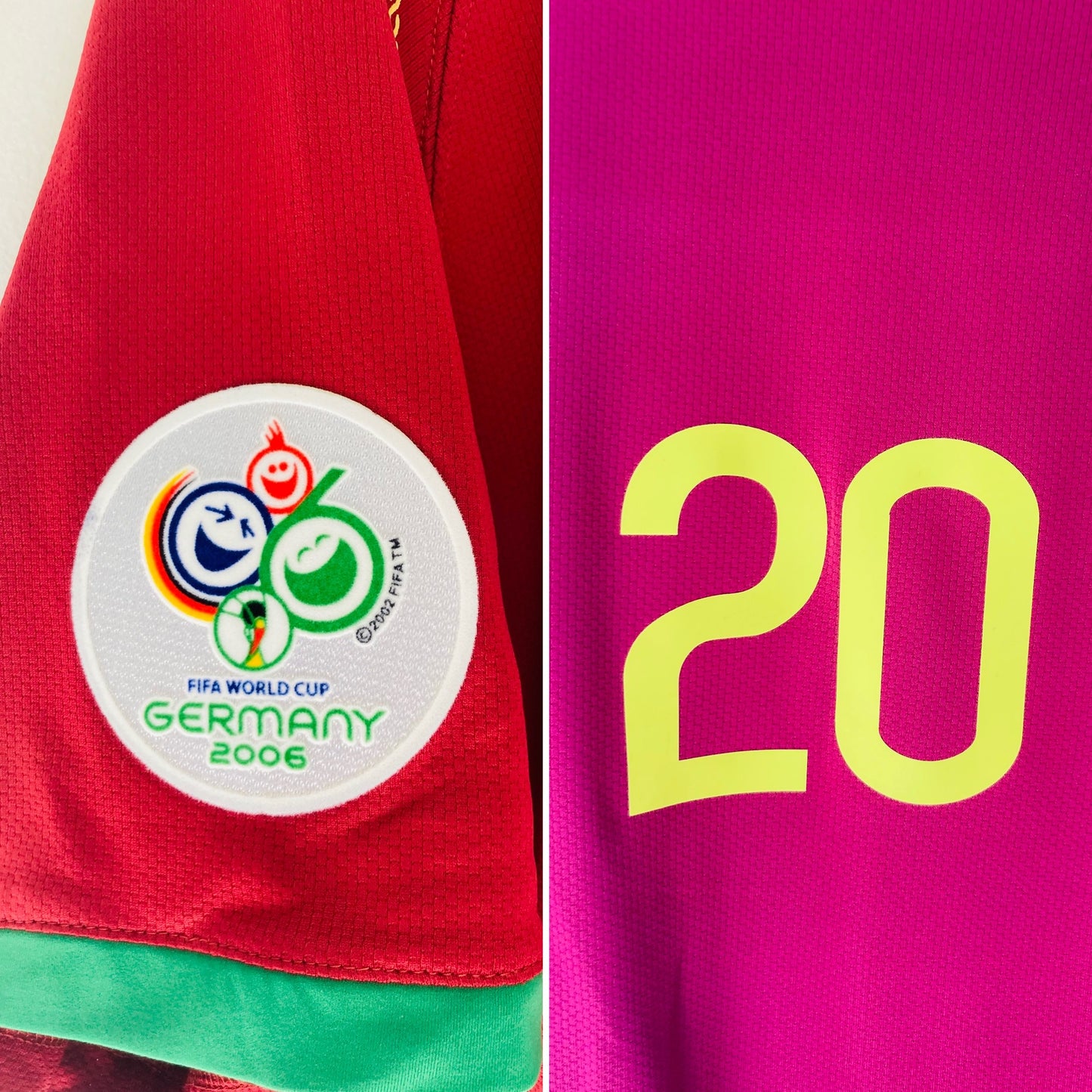 Portugal home football shirt     W/C 2006 Deco XL