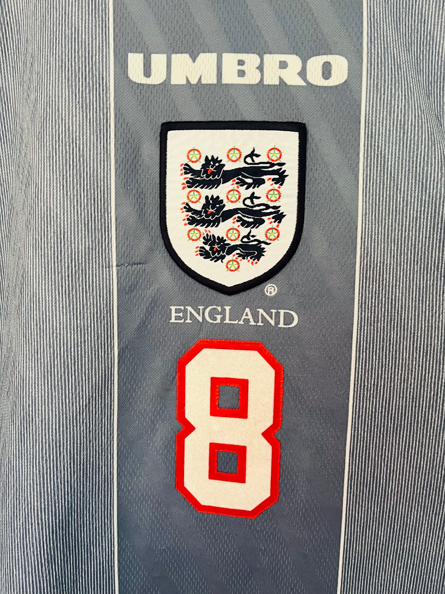 England away football shirt     Euro 1996 Gascoigne L/XL