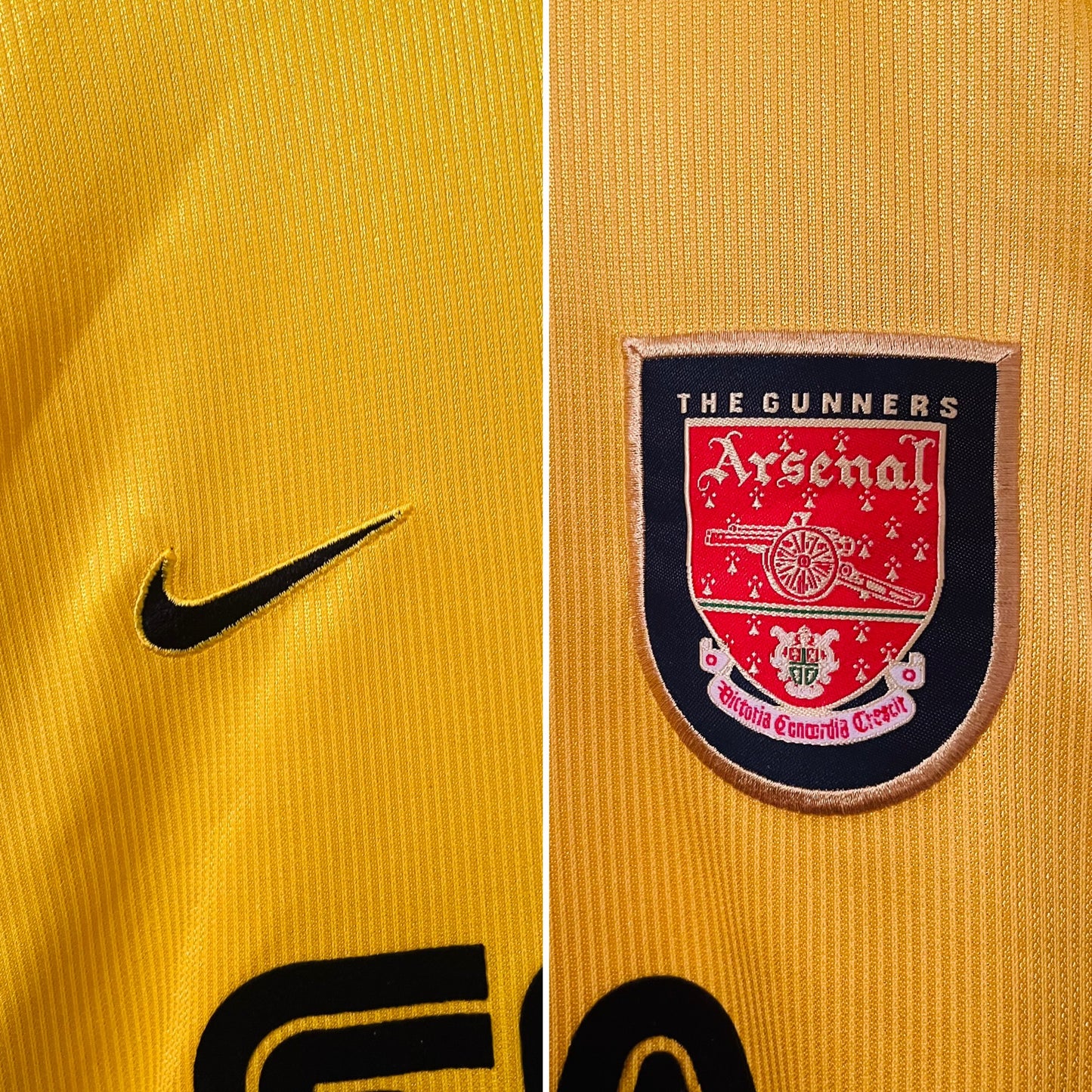 Arsenal away football shirt 2000/01 Suker Large