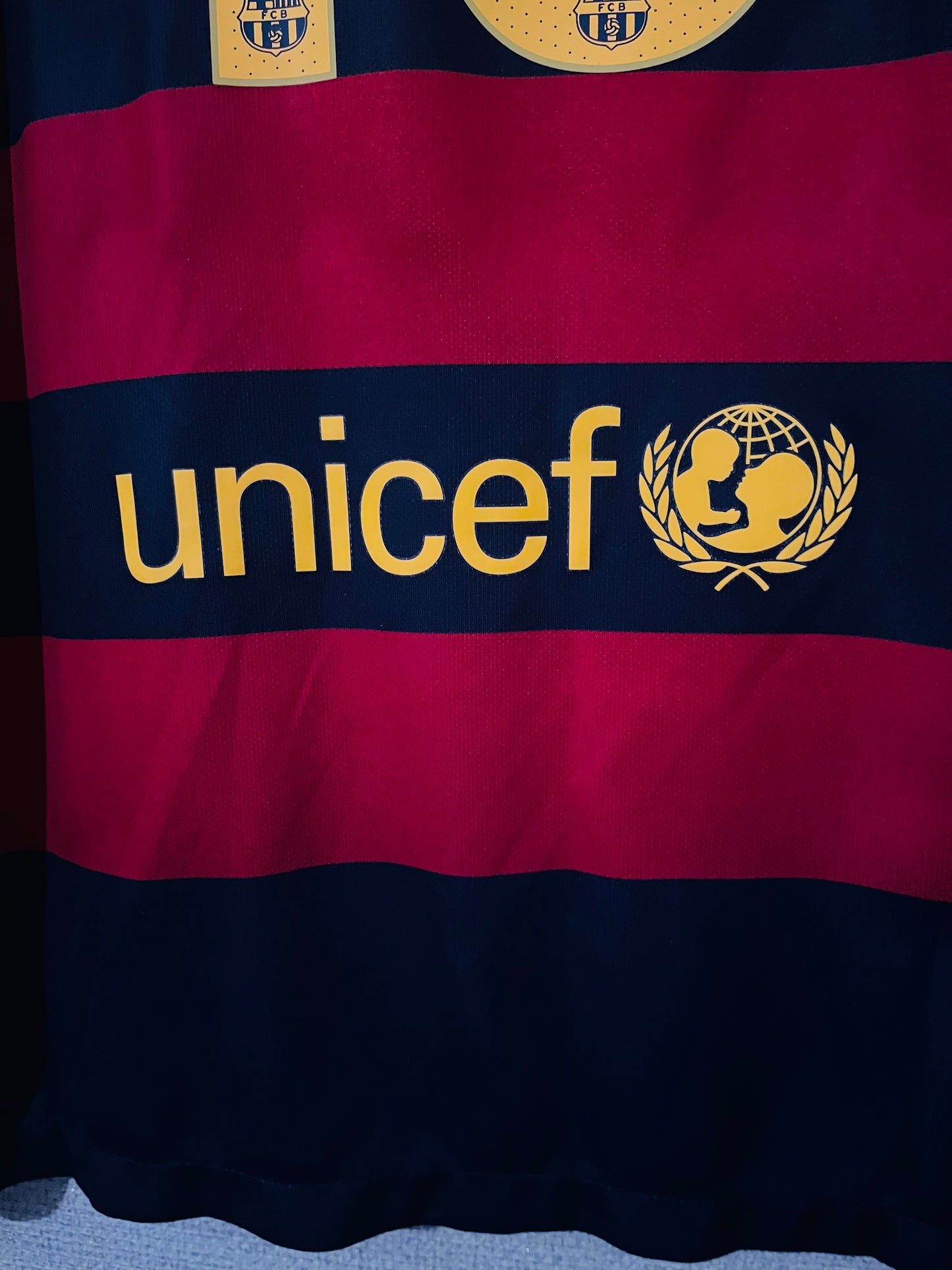 Barcelona home football shirt 2015/16 Messi Medium