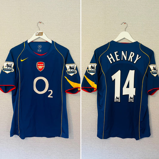 Arsenal away football shirt 2004/05 Henry medium