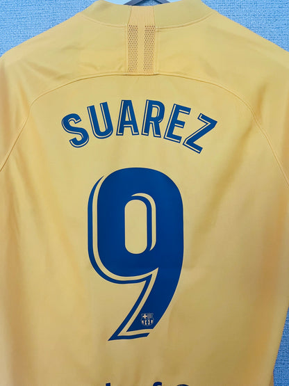 Barcelona fourth Senyera football shirt 2019/20 Suarez Medium