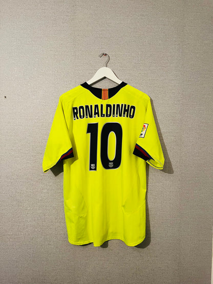 Barcelona away football shirt 2005/06 Ronaldinho Large