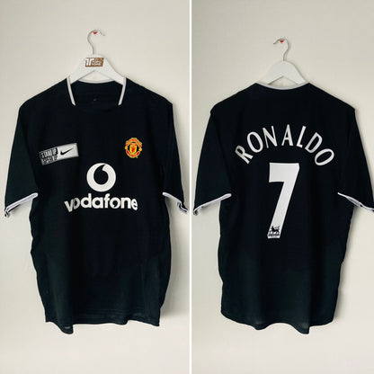 Manchester United away football shirt 2003/05 CR7 Medium