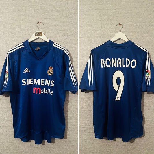 Real Madrid third football shirt 2004/05 R9 Large