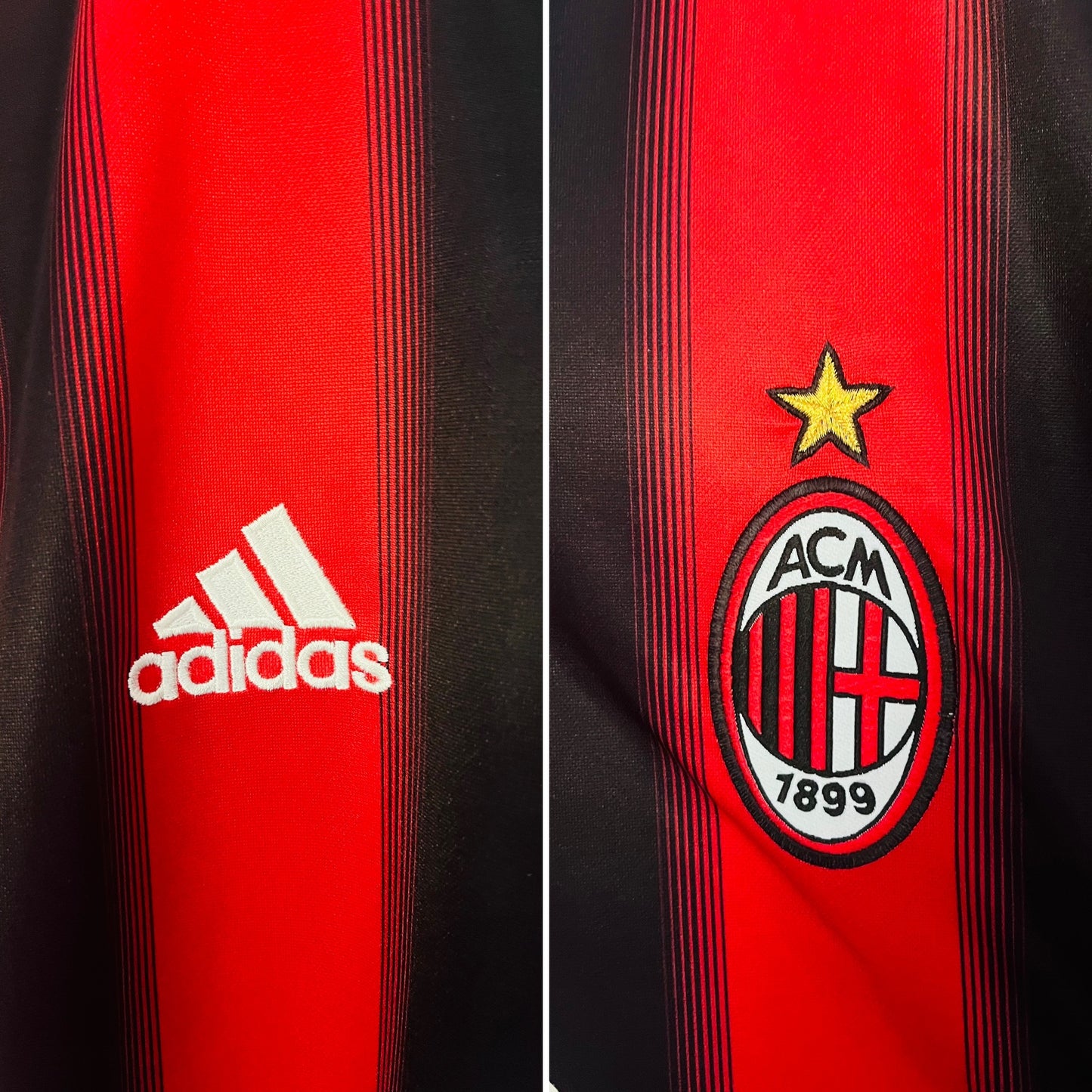 AC Milan home football shirt 2004/05 Maldini Large