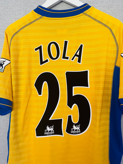 Chelsea away football shirt 2000/02 Zola Large