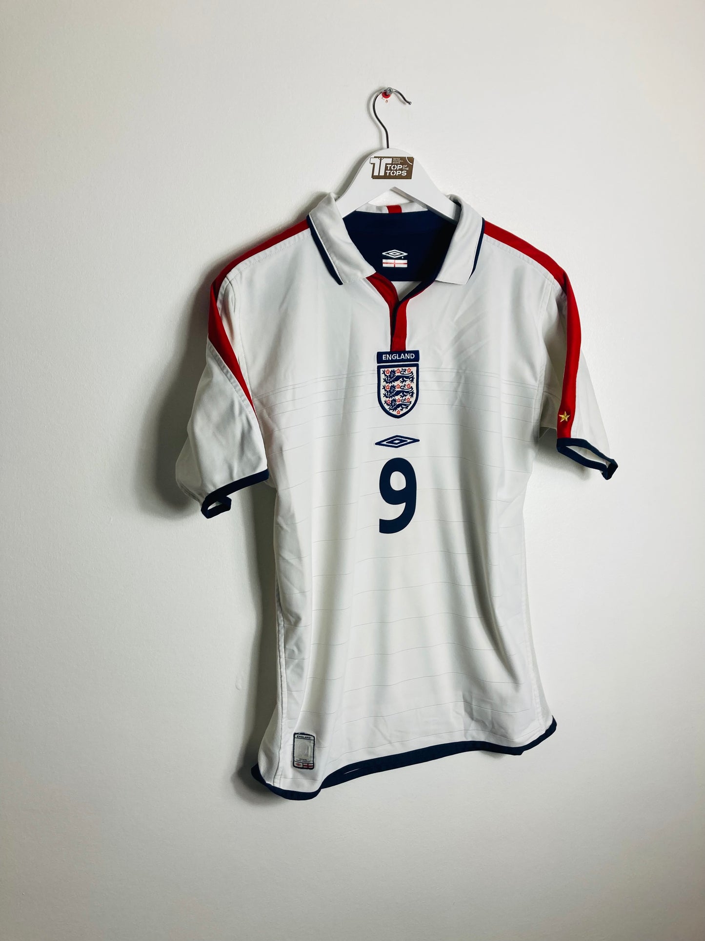 England home football shirt 2003/05 Rooney small