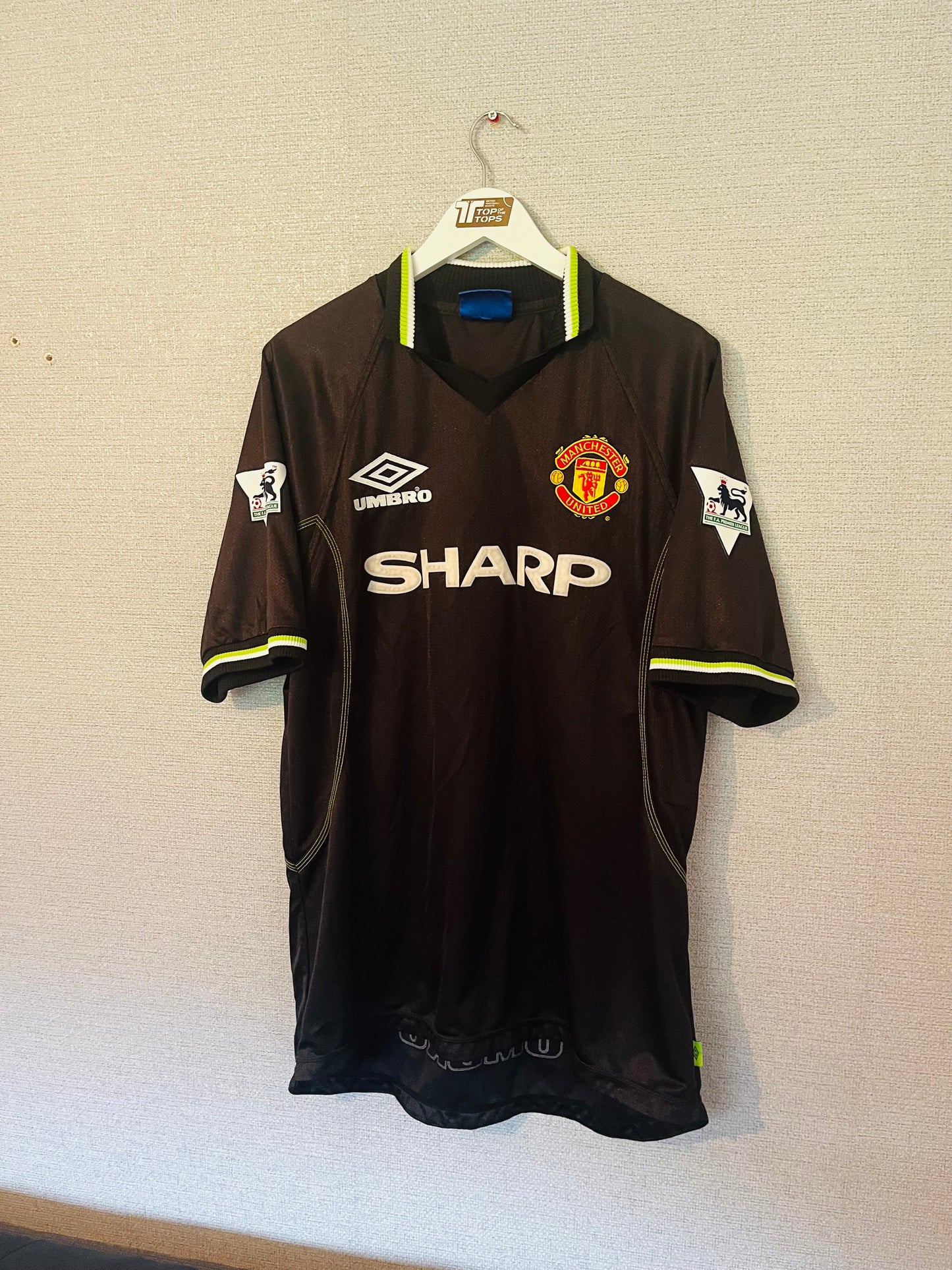 Manchester United third football shirt 1998/99 Stam XL