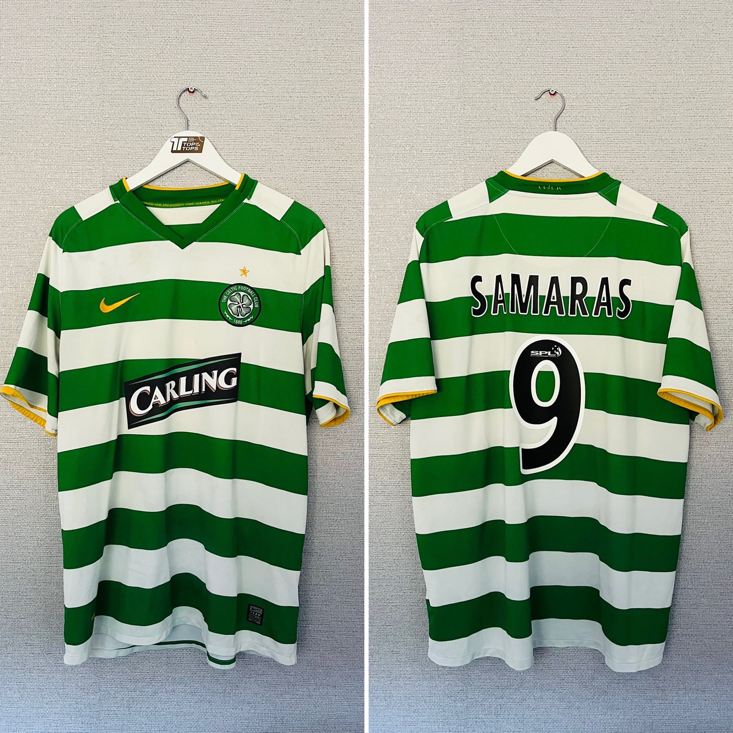 Glasgow Celtic home football shirt 2008/08 Samaras XL