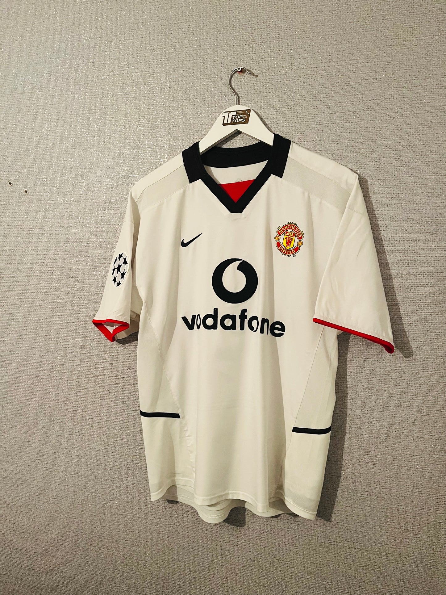 Manchester United away football shirt 2002/03 Keane Small