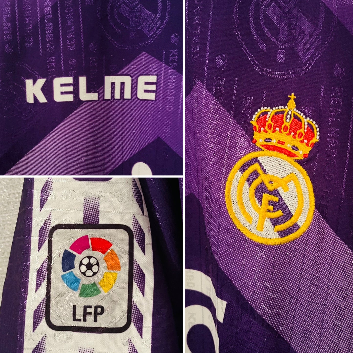 Real Madrid away football shirt 1996/97 Mijatovic XL