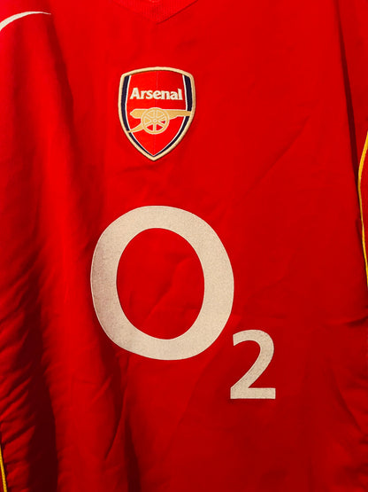 Arsenal home football shirt 2004/05 Pires Medium