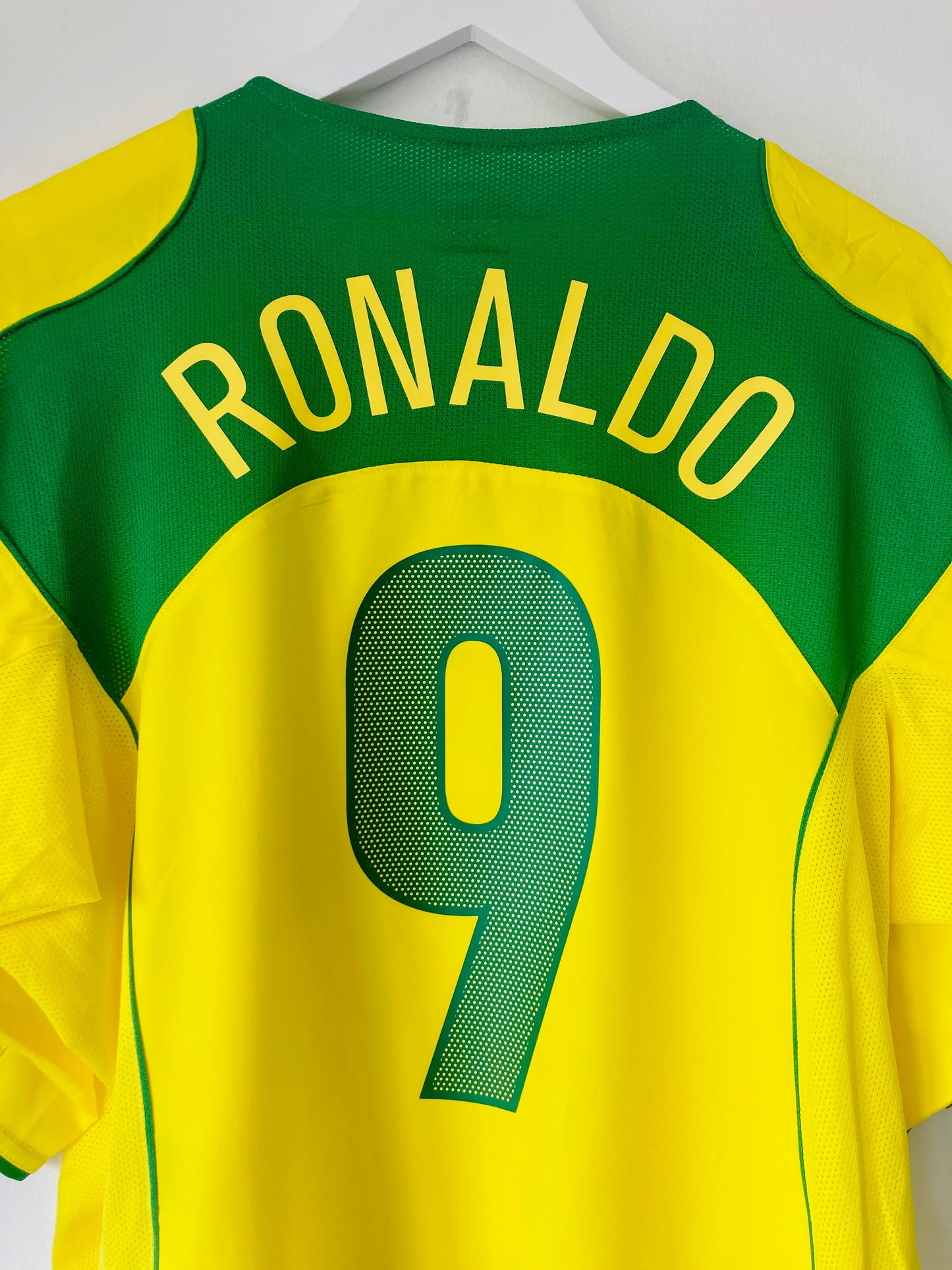 Brazil home football shirt 2004/06 R9 XL
