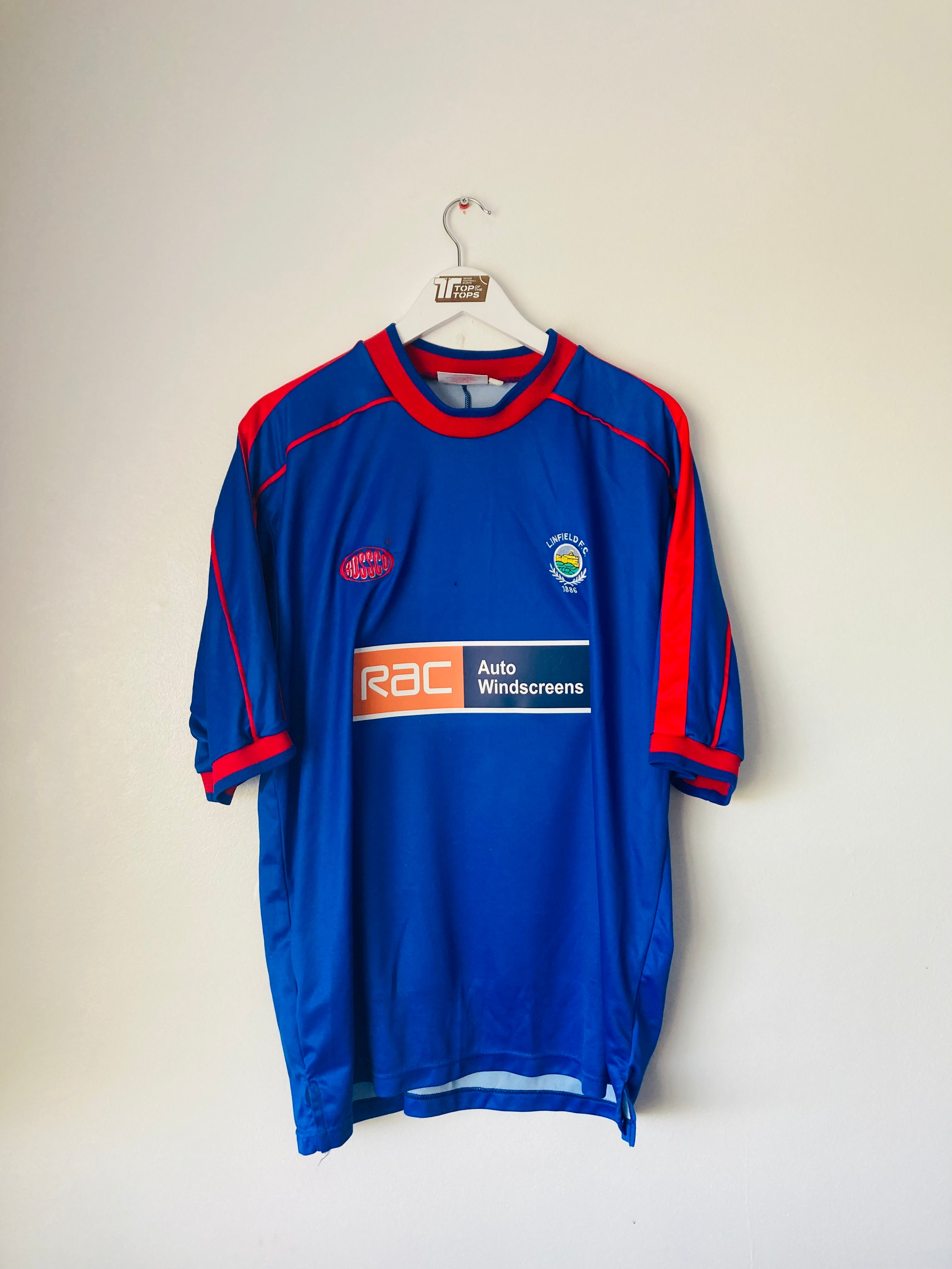 Linfield Rangers Top Linfield home football shirt 2001/02 XL – Top of the Tops