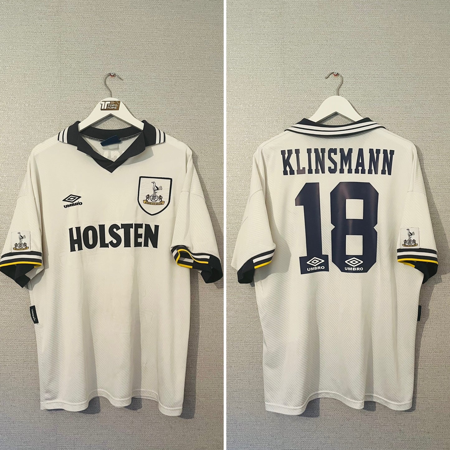 Tottenham Hotspur home football shirt 1993/95 Klinsmann XL