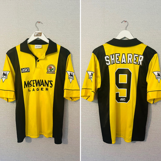 Blackburn Rovers third football shirt 1993/95 Shearer Medium