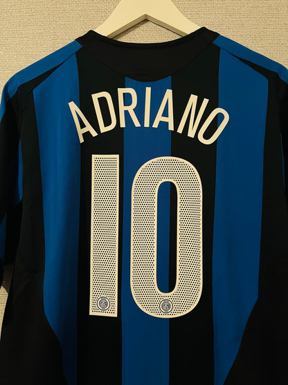 Inter Milan home football shirt 2004/05 Adriano Medium