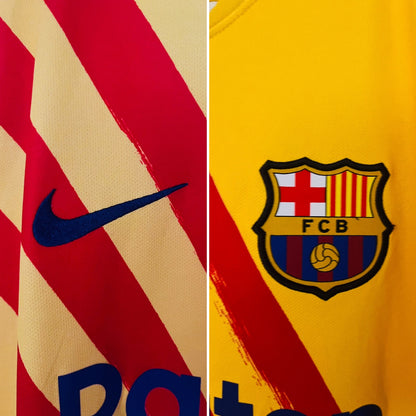 Barcelona Fourth Senyera football shirt 2019/20 Messi XXL