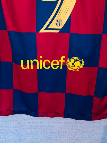 Barcelona home football shirt 2019/20 Suarez Large