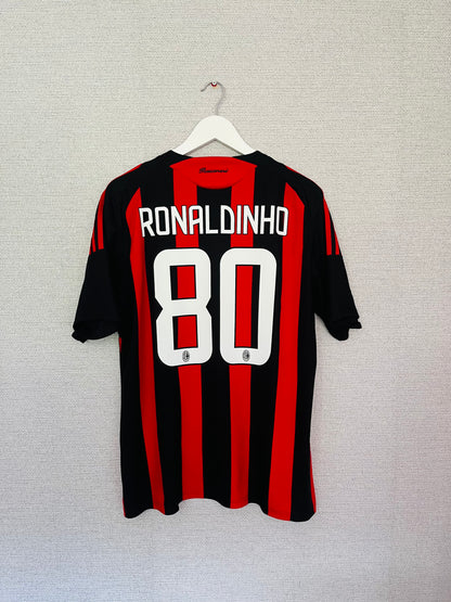 AC Milan home football shirt 2008/09 Ronaldinho Large