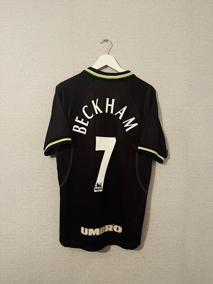 Manchester United third football shirt 1998/99 Beckham Medium