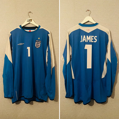 England goalkeeper football shirt
Euro 2004 James XXL