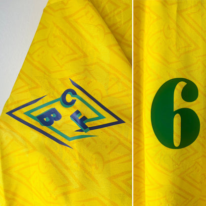 Brazil home football shirt 1991/93 Branco XL