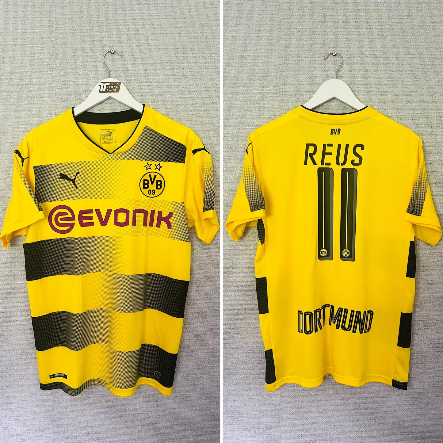 Borussia Dortmund home football shirt 2017/18 Reus Medium