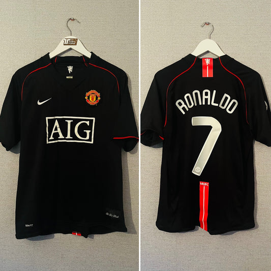 Manchester United away football shirt 2007/08 CR7 Large