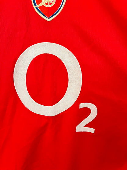 Arsenal home football shirt 2004/05 Bergkamp XL